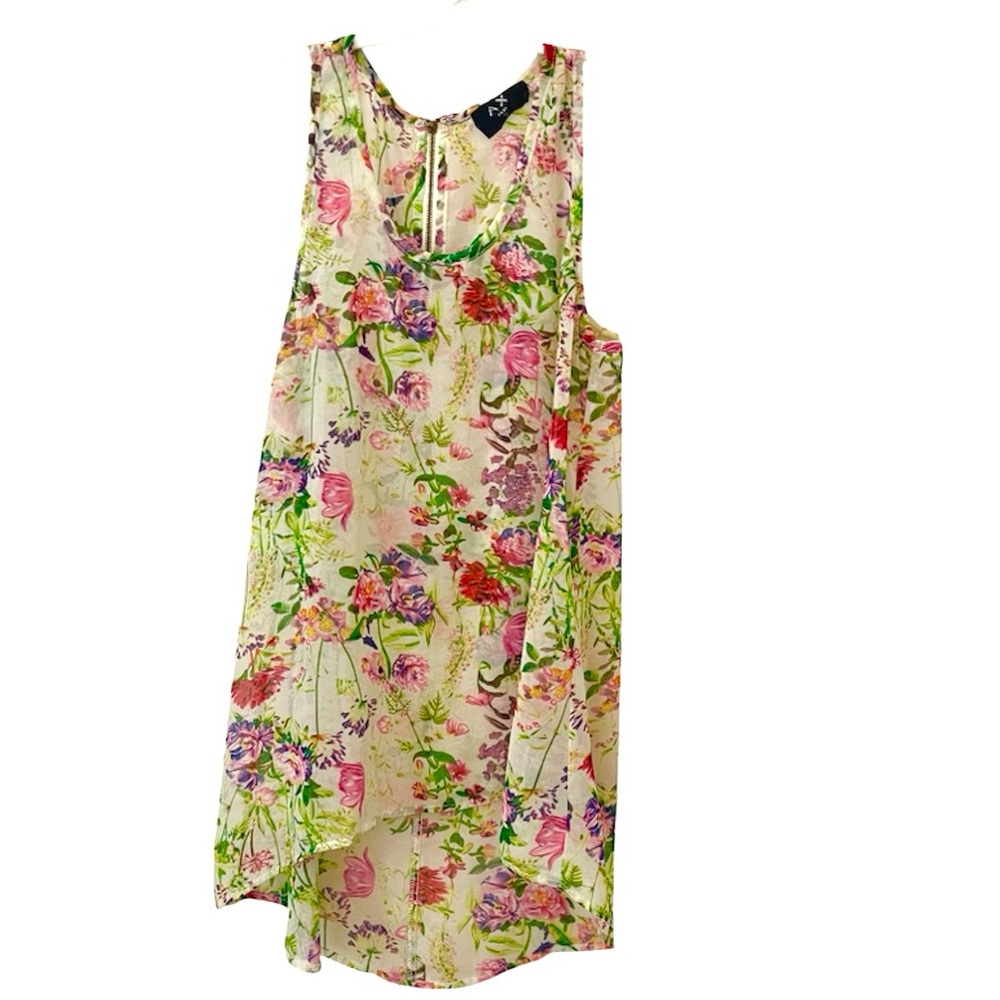 AX Paris hi-low floral sleeveless top